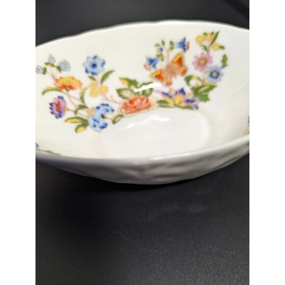 Aynsley Cottage Garden Bone China Egg Shaped Bowl Trinket Dish Floral Design - Picture 11 of 16